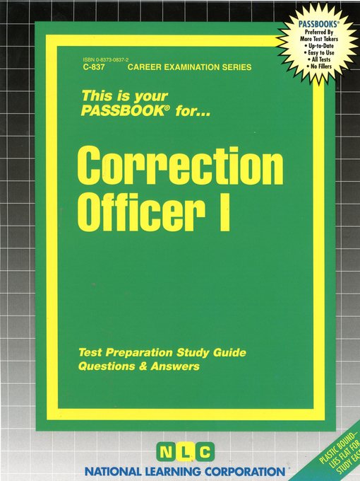 Title details for Correction Officer I by National Learning Corporation - Available